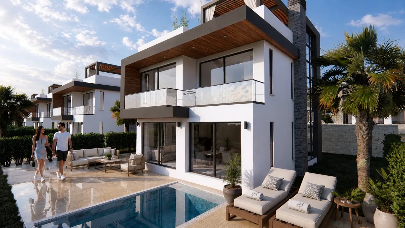 3+1 duplex villa with its own pool and terrace