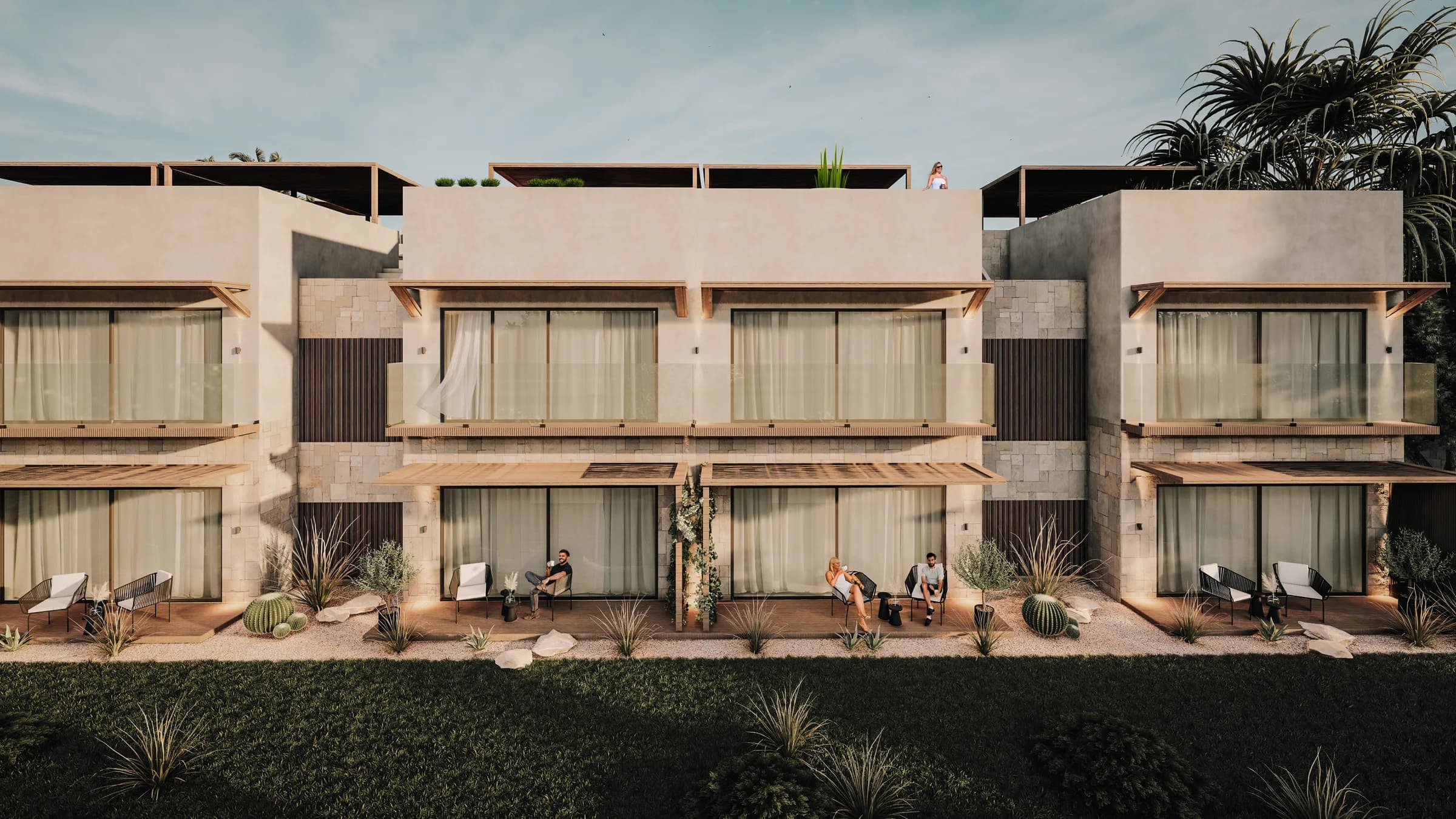 Facade of the front blocks (visualisation)