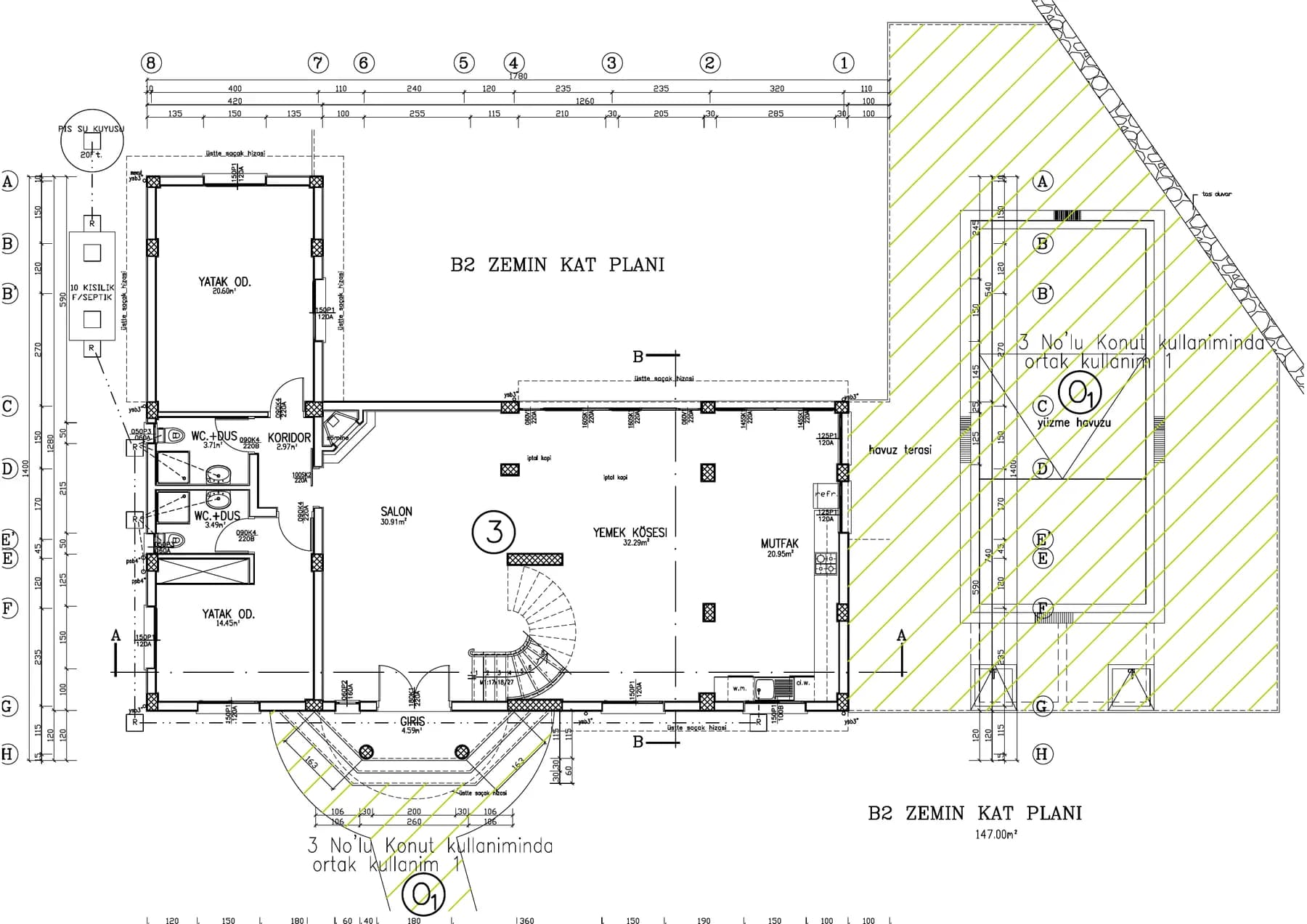 Villa B2: план 1 из 2